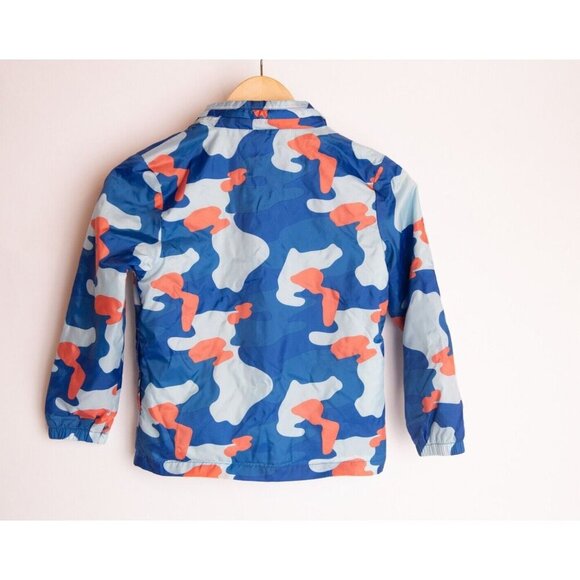 Cat & Jack Raincoat Windbreaker Size 6-7 Blue Orange - Picture 4 of 4